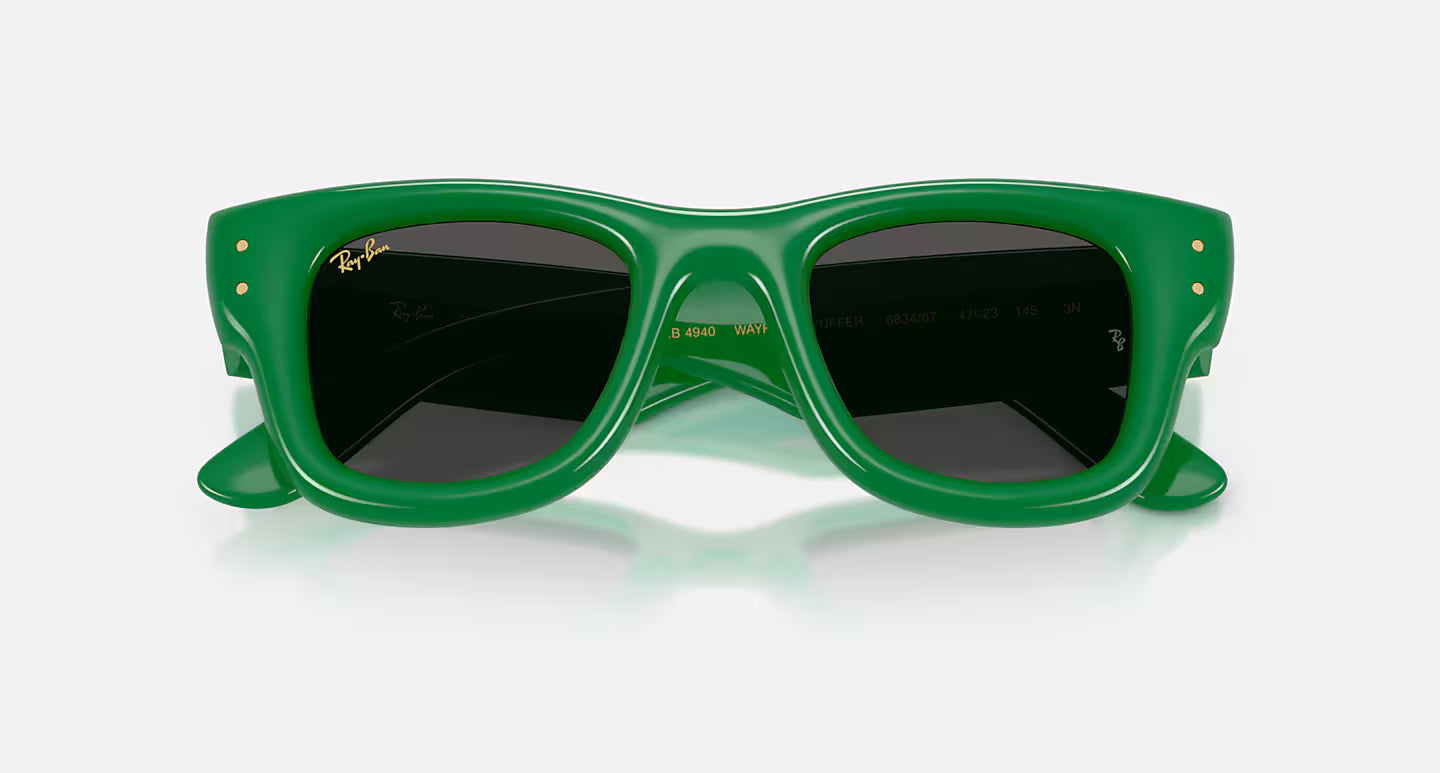 Wayfarer Puffer 47 Green W/ Ultra Black Lens