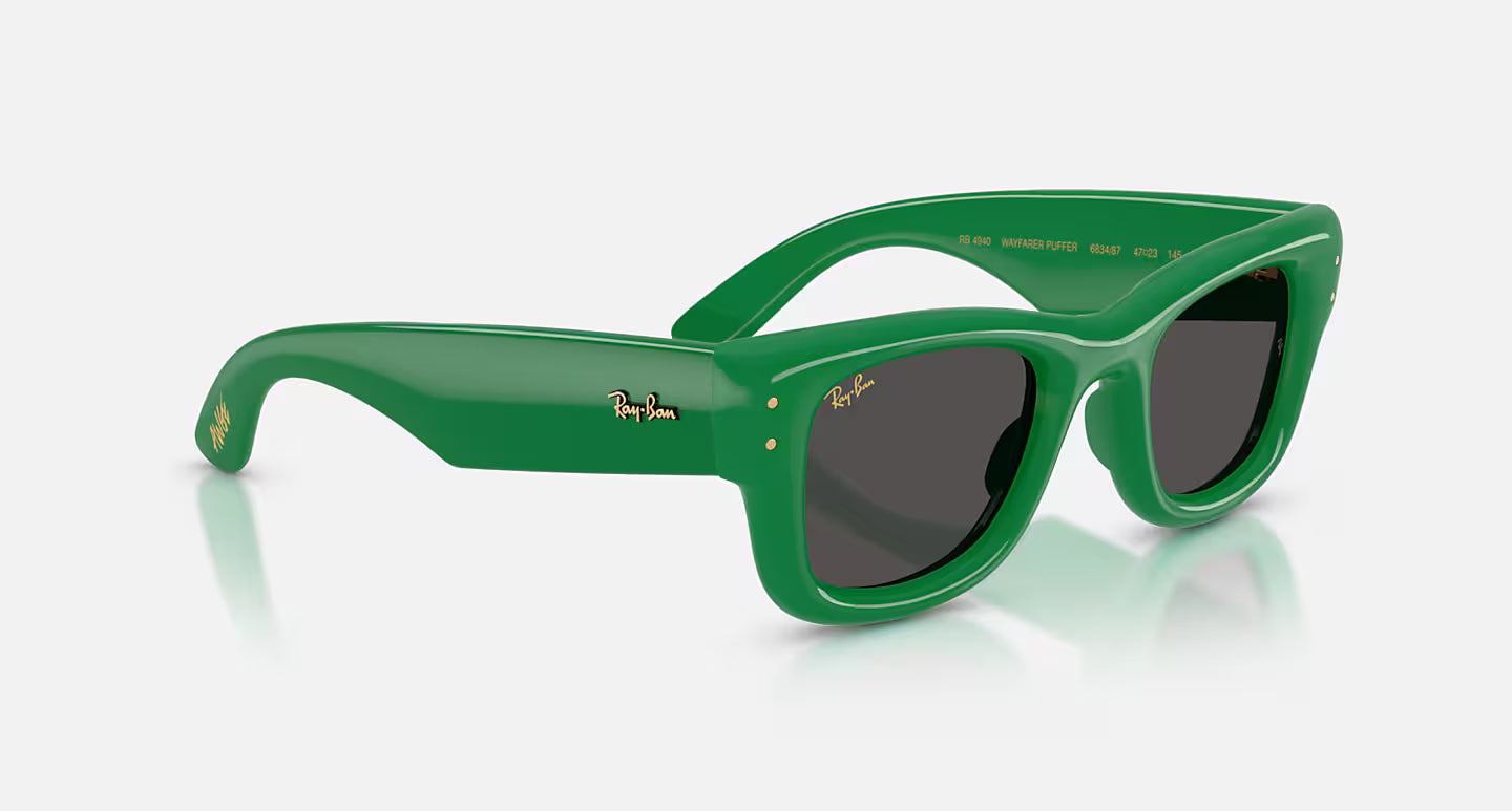 Wayfarer Puffer 47 Green W/ Ultra Black Lens