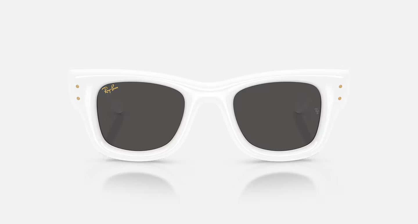 Wayfarer Puffer 47 White W/ Ultra Black Lens
