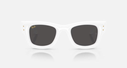 Wayfarer Puffer 50 White W/ Ultra Black Lens