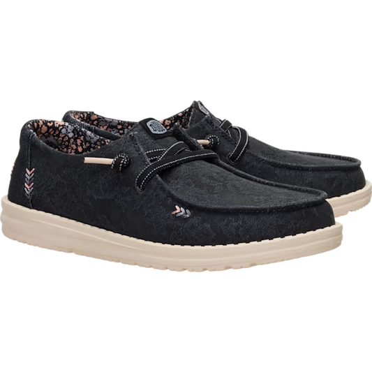 Hey Dude Wendy Floral Boho - Black