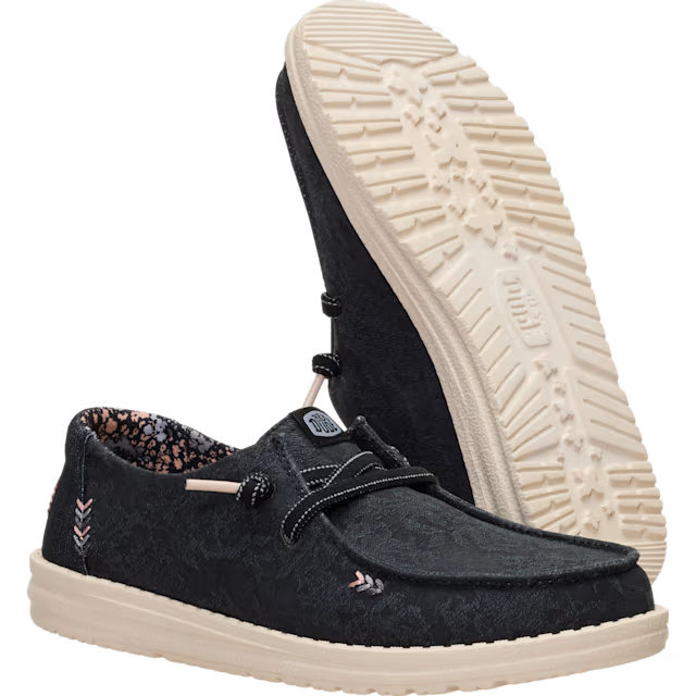 Hey Dude Wendy Floral Boho - Black