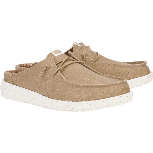 Hey Dude Wendy Slip Stretch Canvas - Walnut