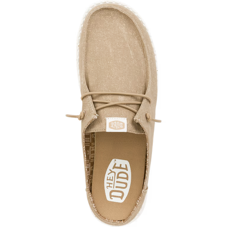 Hey Dude Wendy Slip Stretch Canvas - Walnut