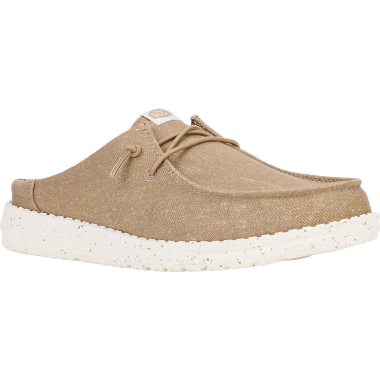 Hey Dude Wendy Slip Stretch Canvas - Walnut