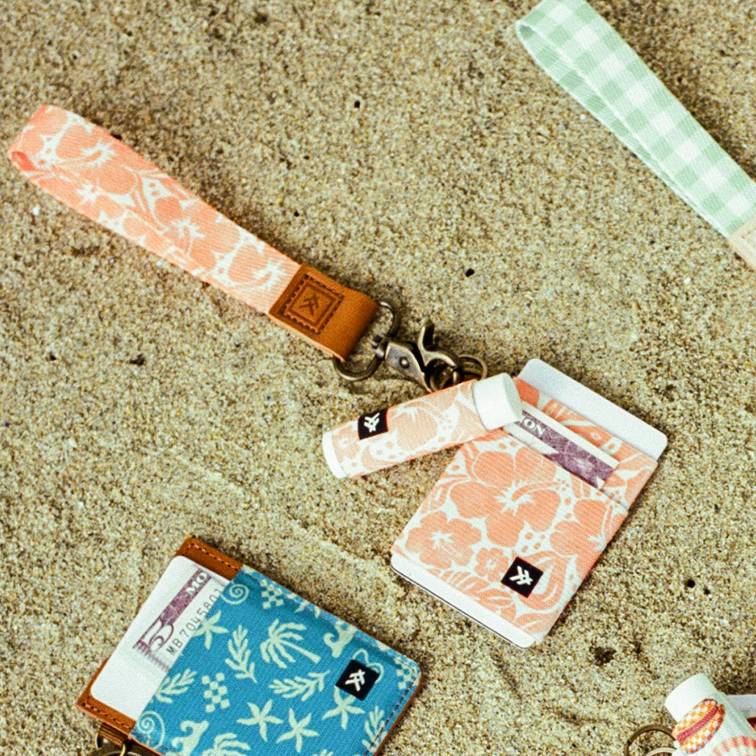 Thread Wristlet Wrist Lanyard - Coral Crush