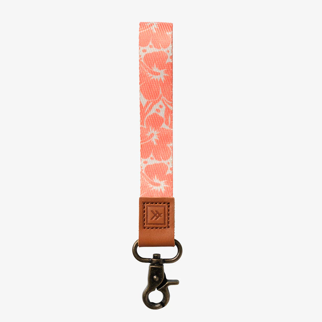 Thread Wristlet Wrist Lanyard - Coral Crush