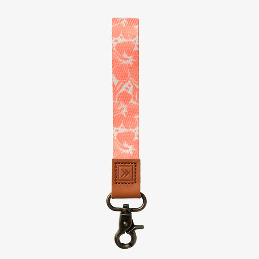 Thread Wristlet Wrist Lanyard - Coral Crush
