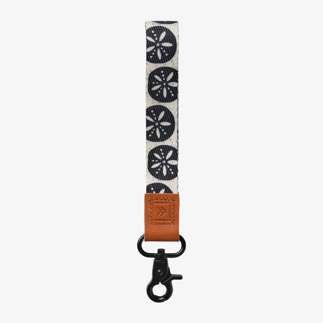 Thread Wristlet Wrist Lanyard - Sand Dollar Black