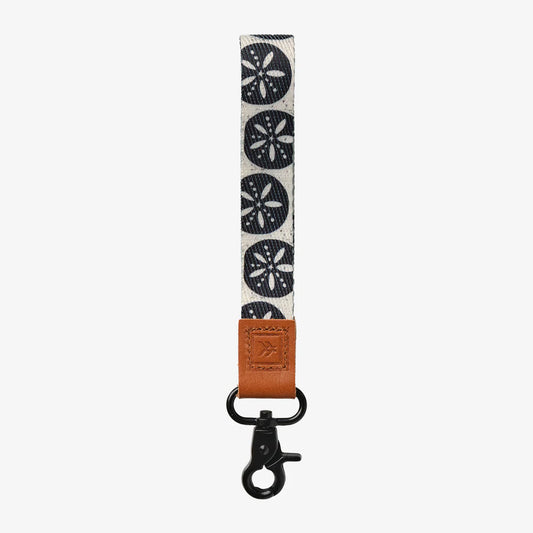 Thread Wristlet Wrist Lanyard - Sand Dollar Black