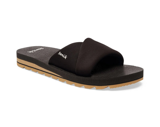 Women's Yoga Origami Slide - Black