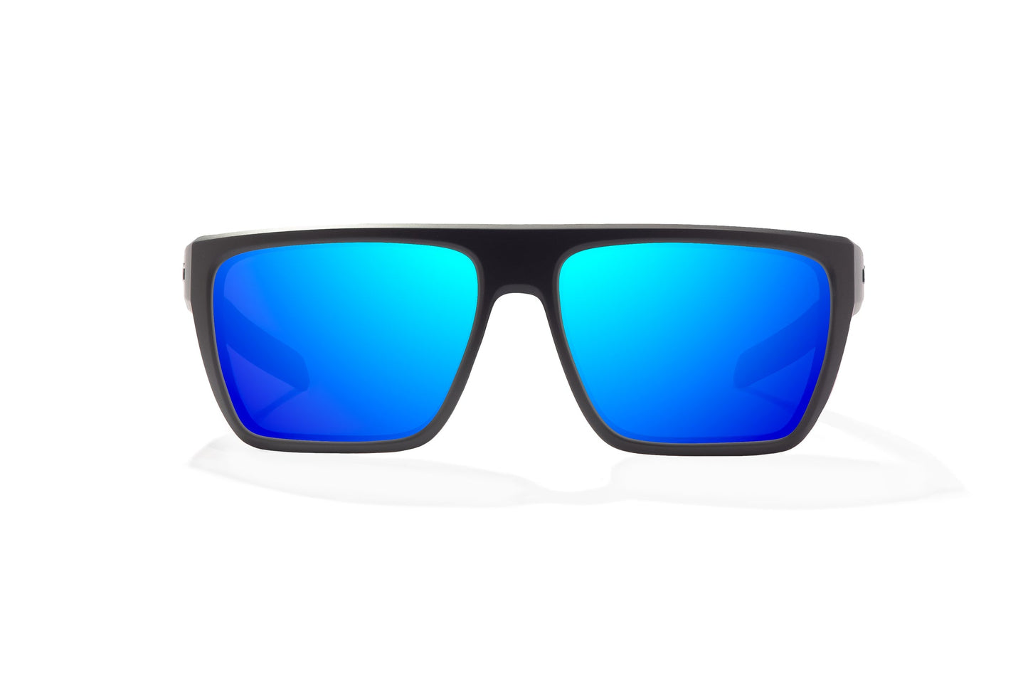 Zapata Black Matte / Blue Mirror Glass Lens