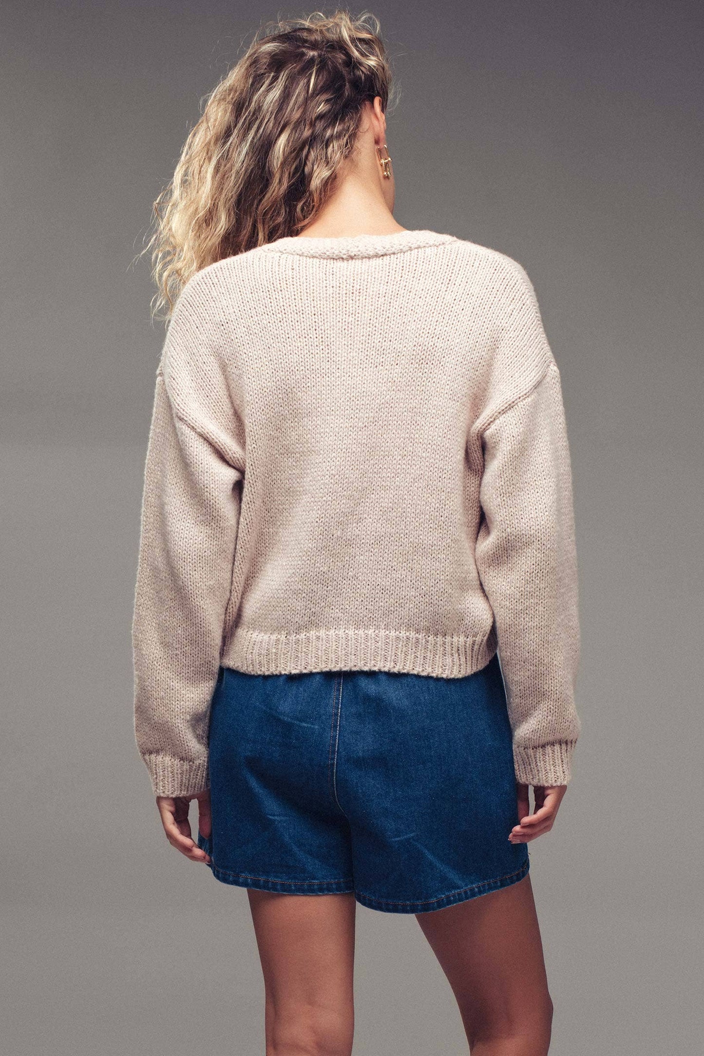 Crochet Nautical Patch Cardigan