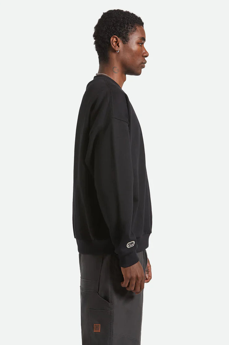Brixton Embroidered Heavyweight Oversized Crew
