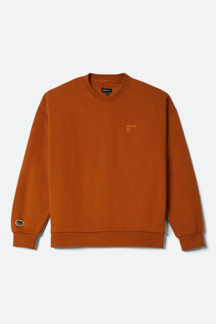 Brixton Embroidered Heavyweight Oversized Crew