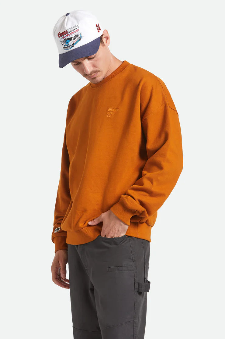 Brixton Embroidered Heavyweight Oversized Crew