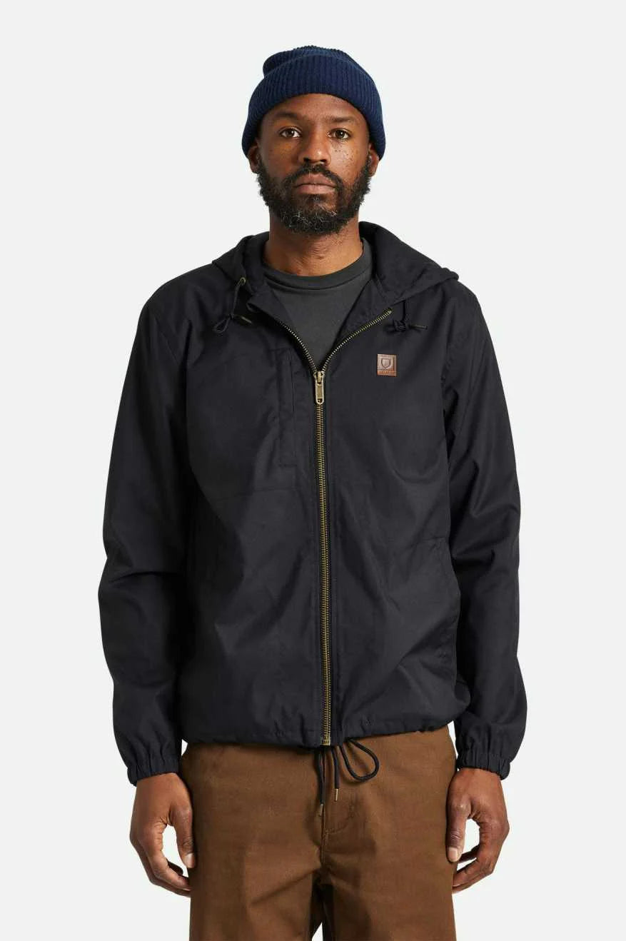 Brixton Claxton Beta Zip Hooded Jacket - Black