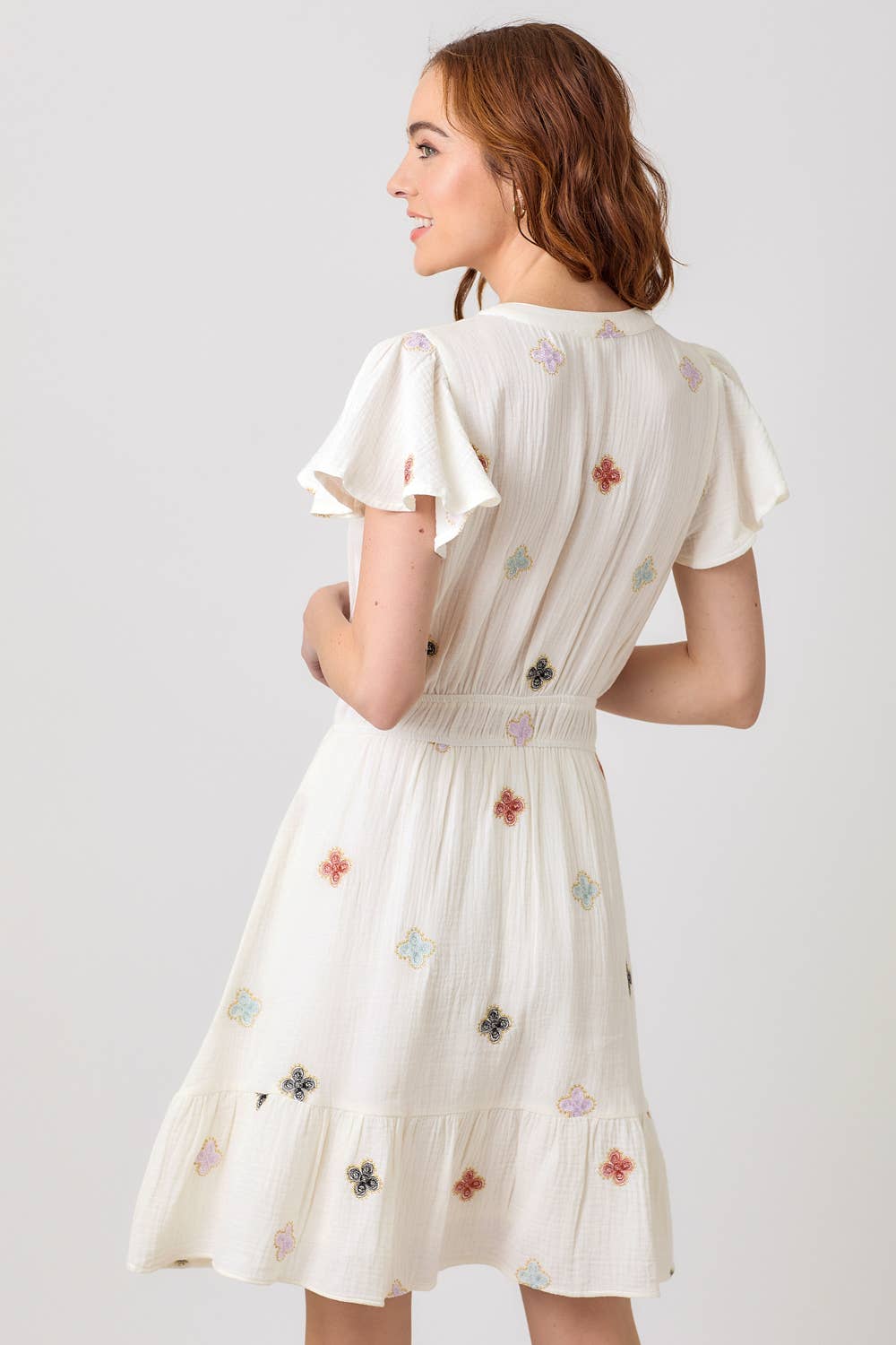 Embroidery Double Gauze Dress