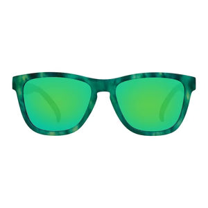 Cassette Optics Easy Livin Sunglasses - Amazonian Tortoise / Green Mirror Polarized Lens