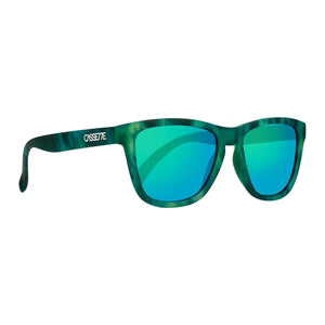 Cassette Optics Easy Livin Sunglasses - Amazonian Tortoise / Green Mirror Polarized Lens