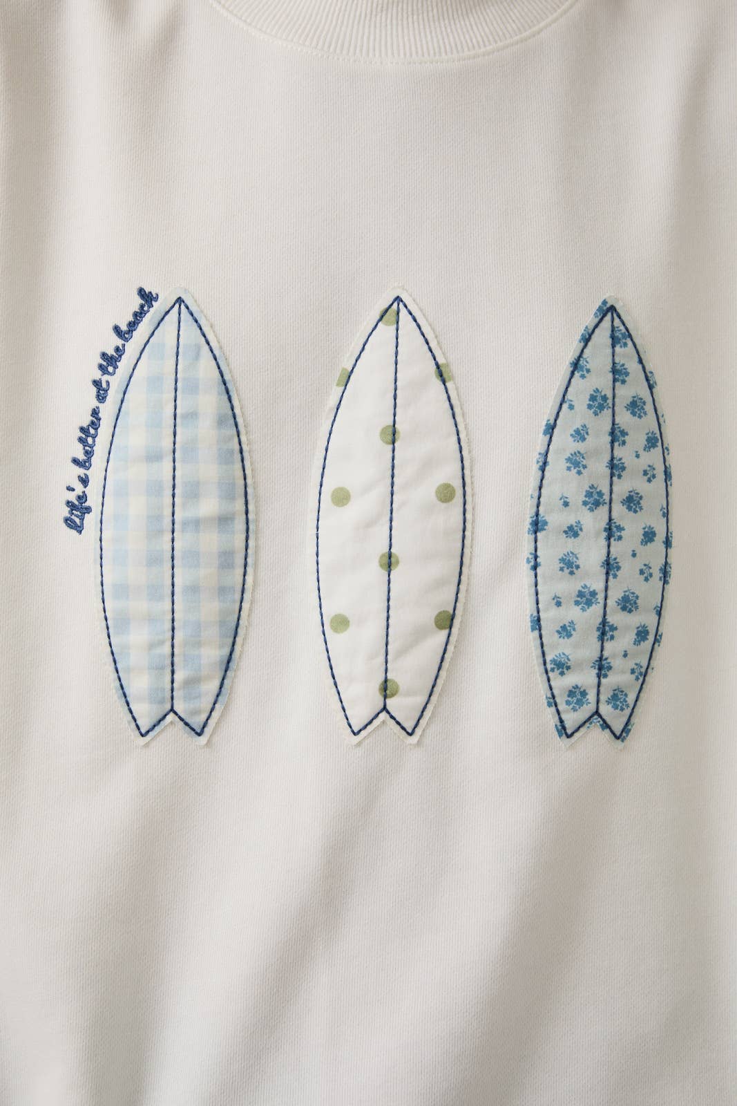 Crewneck Patchwork Surfboard Sweatshirt