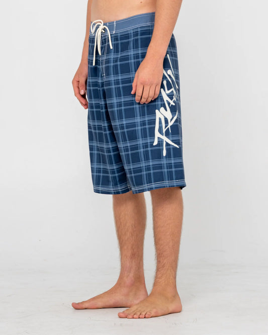 Rusty Hoodus Fixed Waist Boardshort - Navy