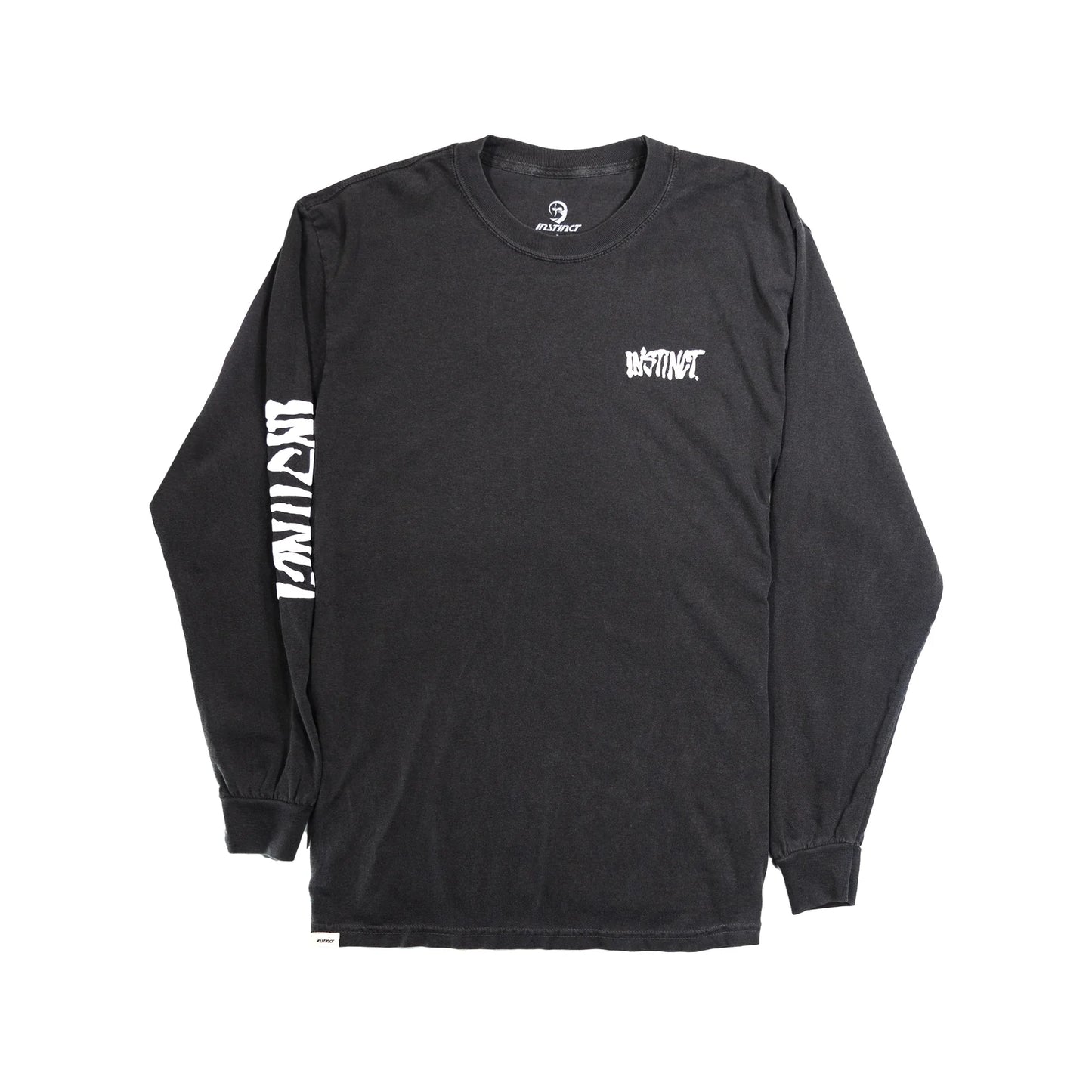 Instinct Throwback Long Sleeve Tee - Pepper