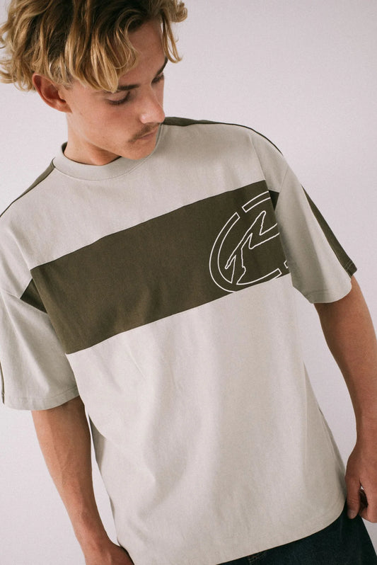 Rusty Kill Switch Cropped Ringer Tee - Abbey Stone