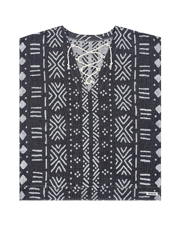 Sand Cloud Adobe Mudcloth Cover Up - Black