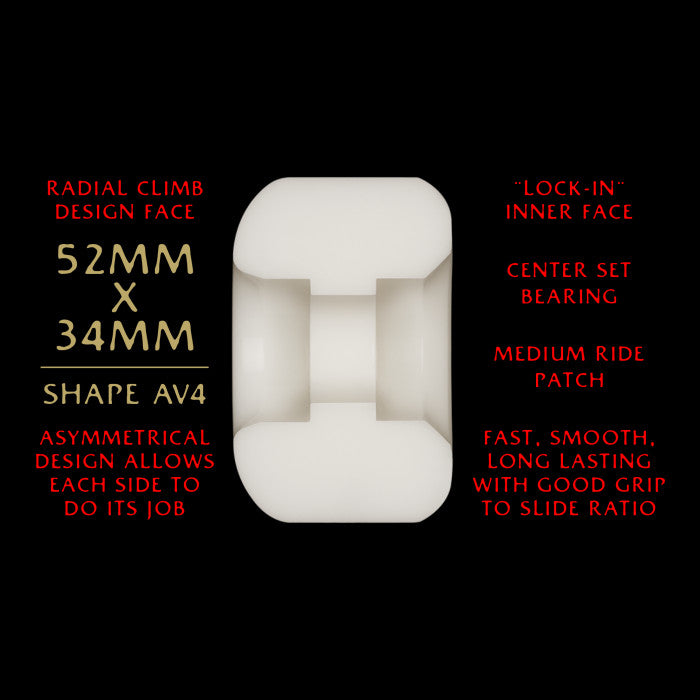 Powell Peralta Dragon Formula AV4 Nano Rats 52mm x 34mm 93A Wheels