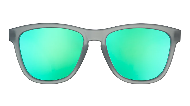goodr OG Silverback Squat Mobility Sunglasses - Gray w/ Green