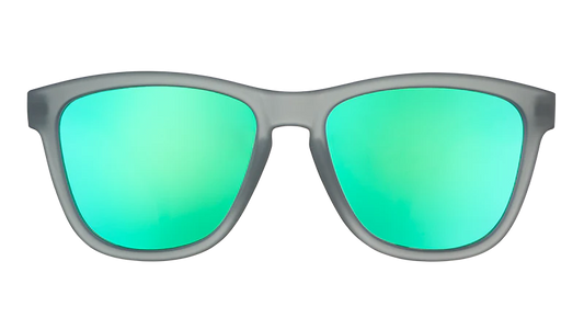 goodr OG Silverback Squat Mobility Sunglasses - Gray w/ Green