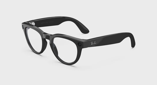 Ray Ban x Meta Gen 2 Headliner Shiny Black w/ Clear to Graphite Green Transitions Lens Smart Glasses