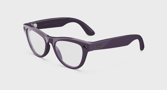 Ray Ban x Meta Gen 2 Skyler Shiny Mystic Violet w/ Clear to Amethyst Transitions Transitions Lens Smart Glasses