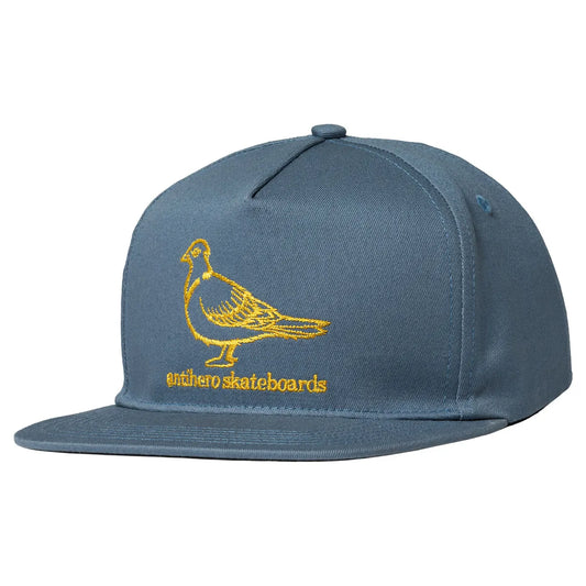 Antihero Basic Pigeon Snapback Hat - Slate / Gold
