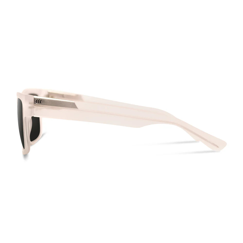 Cassette Optics Stockholm Sunglasses - Matte Clear / Smoke Polarized Lens