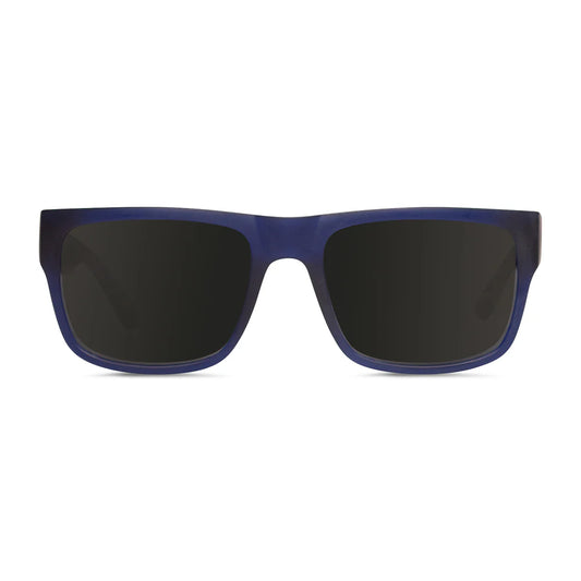 Cassette Optics Stockholm Sunglasses - Matte Navy / Smoke Polarized Lens