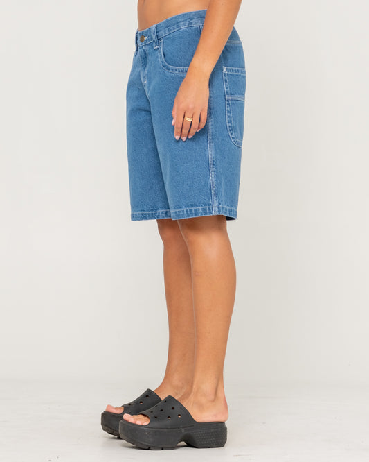 Flip Mommy Tapeless Low Rise Denim Jort Short - Middy Blue
