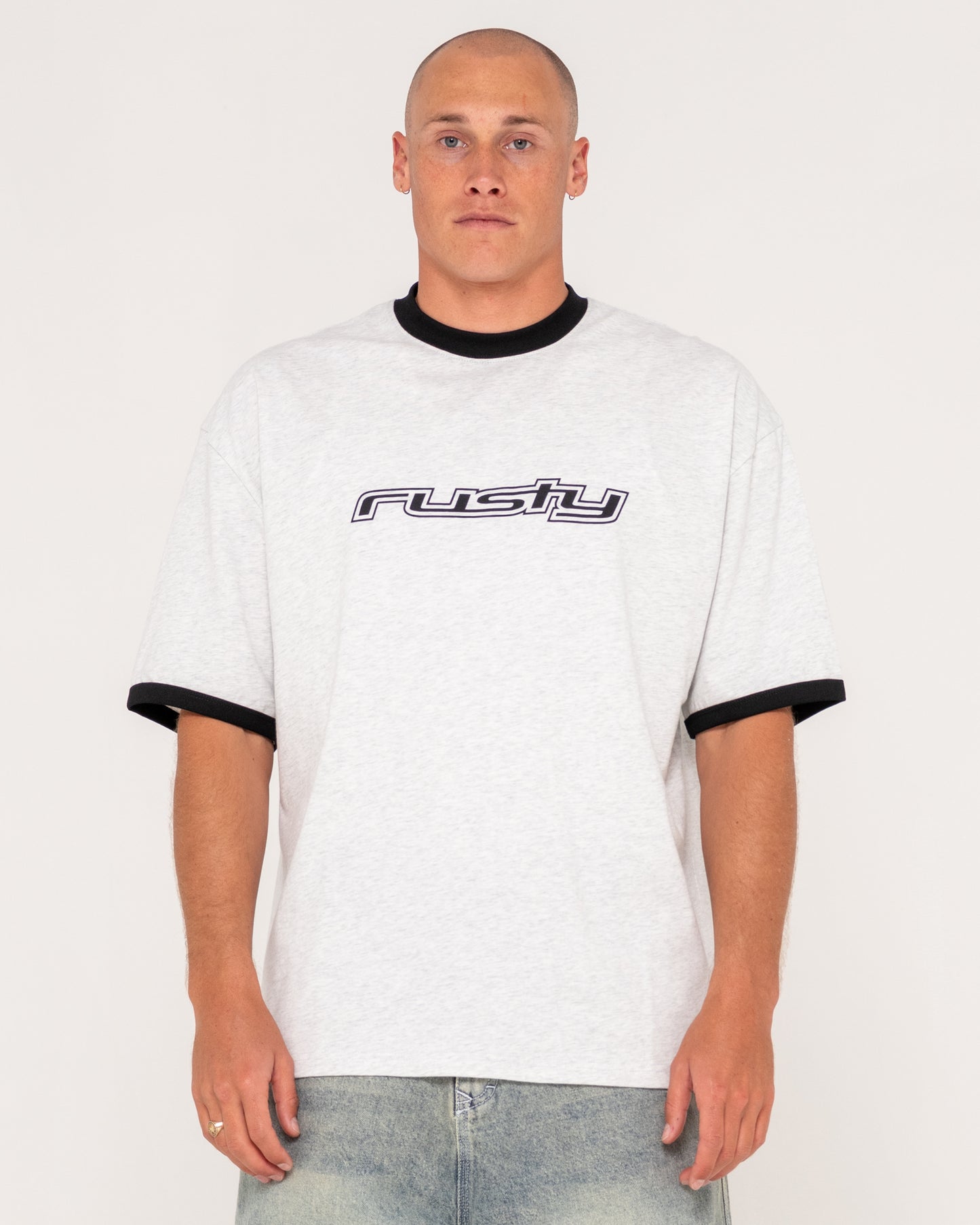 Rusty Dead Ringer Tee - Ecru Marle