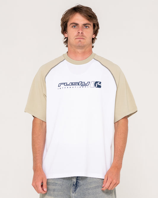 Rusty Incognito Short Sleeve S/S Tee - White