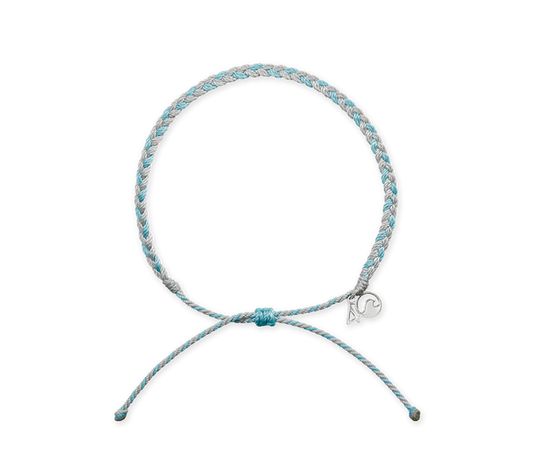 4ocean Dolphin Anklet - Light Blue And Grey