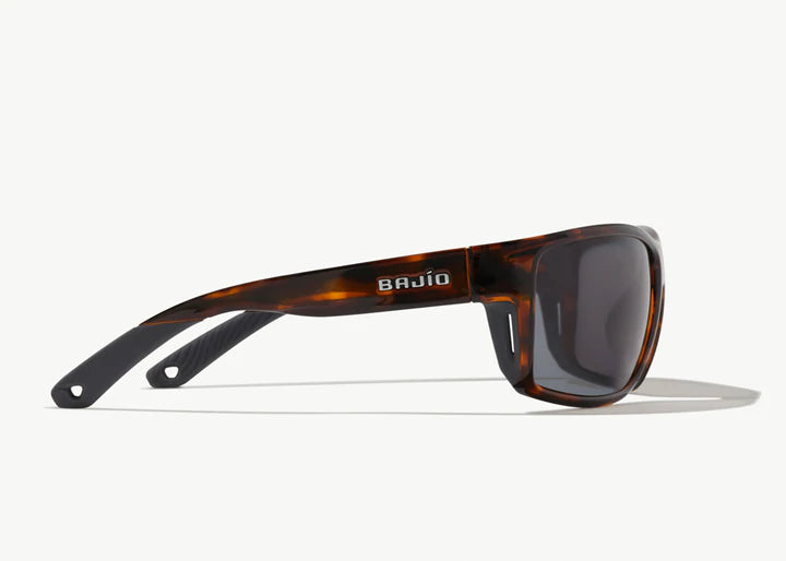 Bales Beach Brown Tort Gloss / Grey Gray Glass Lens