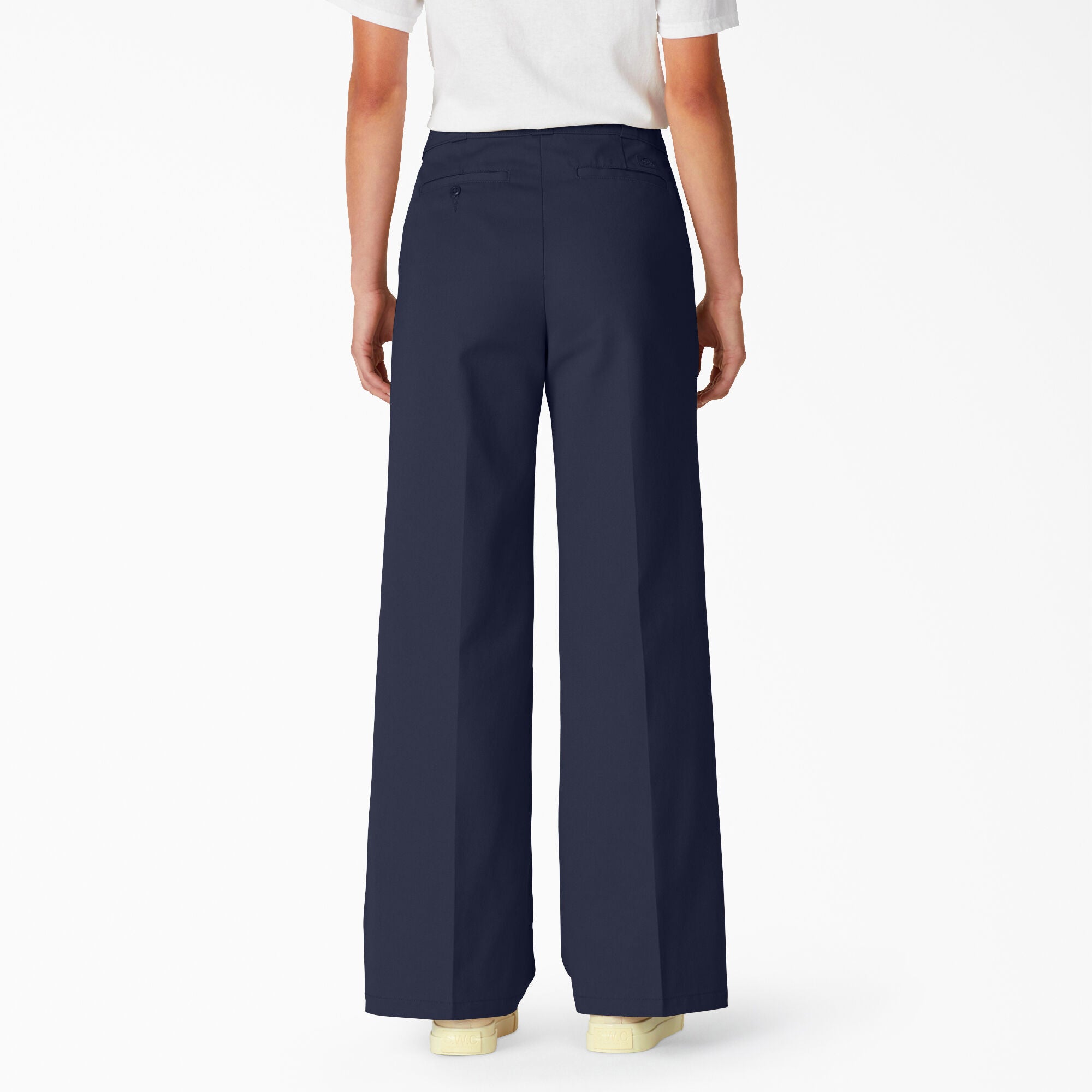 Dickies Women's Stonewashed Wide Leg Work Pant - Ink Navy