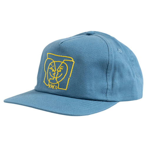 Krooked Moonsmile Snapback Hat - Blue