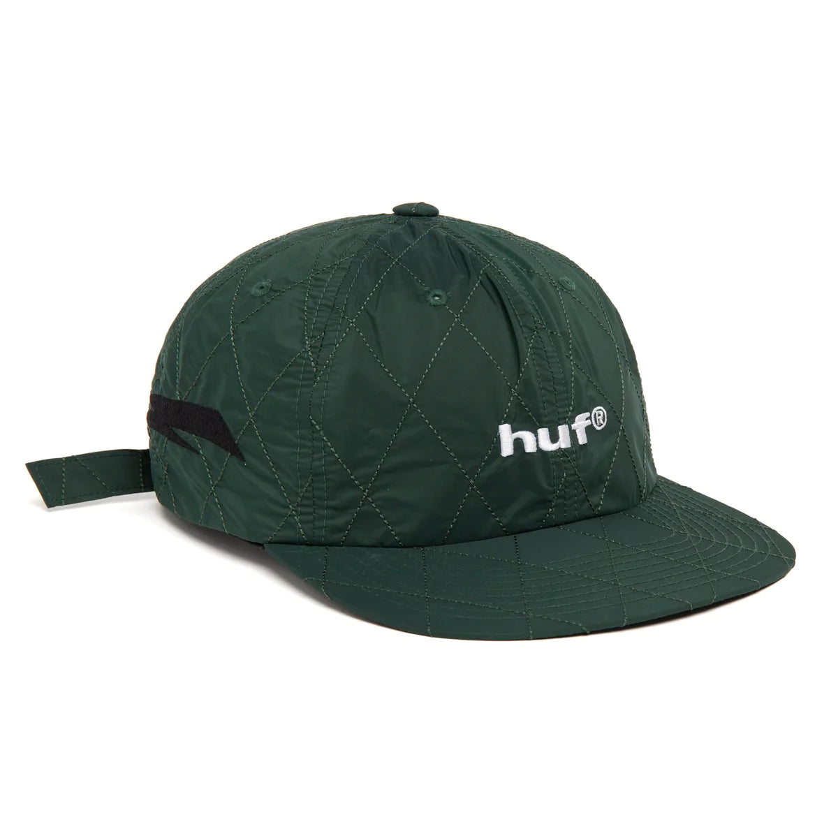 HUF Lightning Quilted 6-Panel Hat - Forest Green