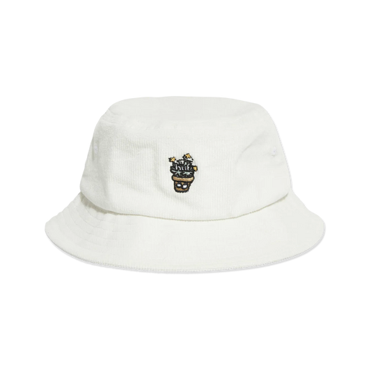 HUF Pot Head Bucket Hat - White