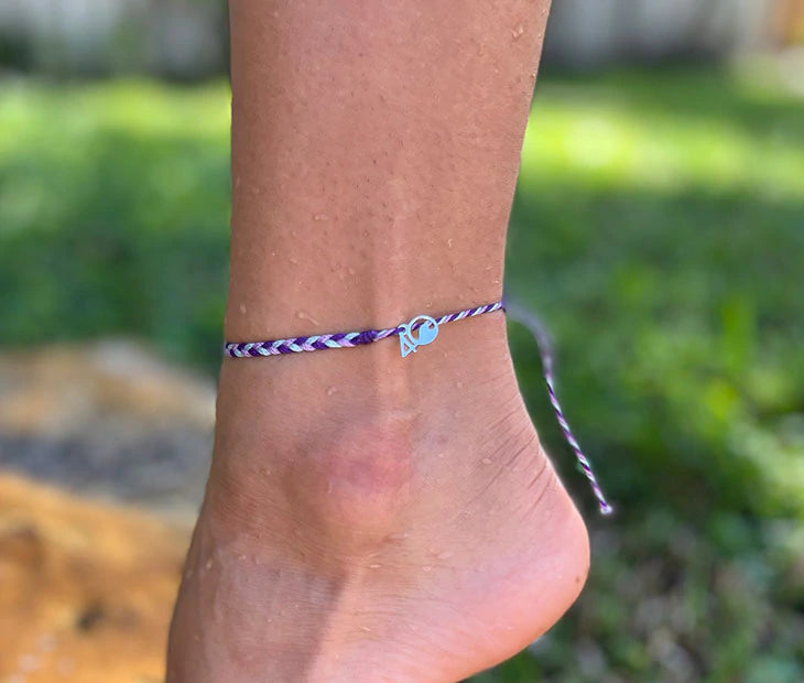 ≫ Macrame anklets made of wax thread - Cai Monkey Crafts