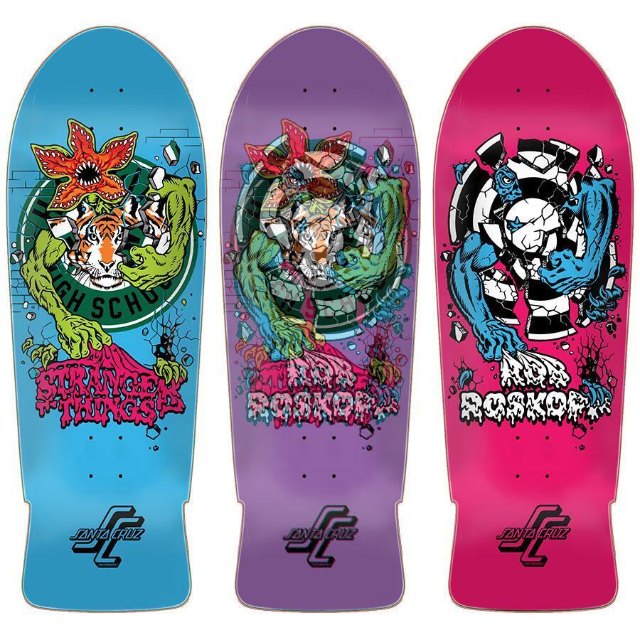 Santa Cruz x Stranger Things Rob Roskopp Demogorgon Lenticular Deck 10.25