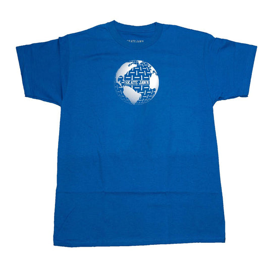 Skate Jawn Globe Tee - Royal Blue