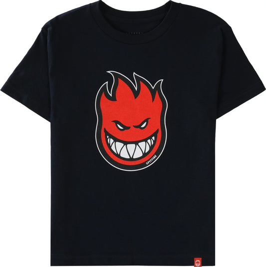 Spitfire Bighead Fill S/S Youth Tee - Black / Red